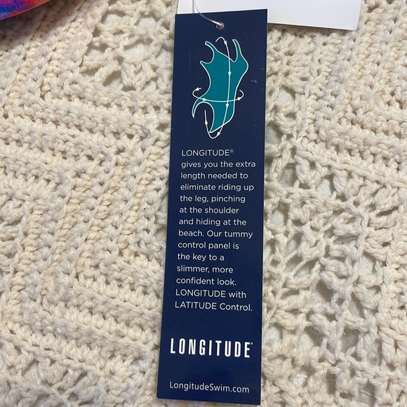NWT- Longitude Tulum Blouson Swimdress- Size 16 - Picture 6 of 10